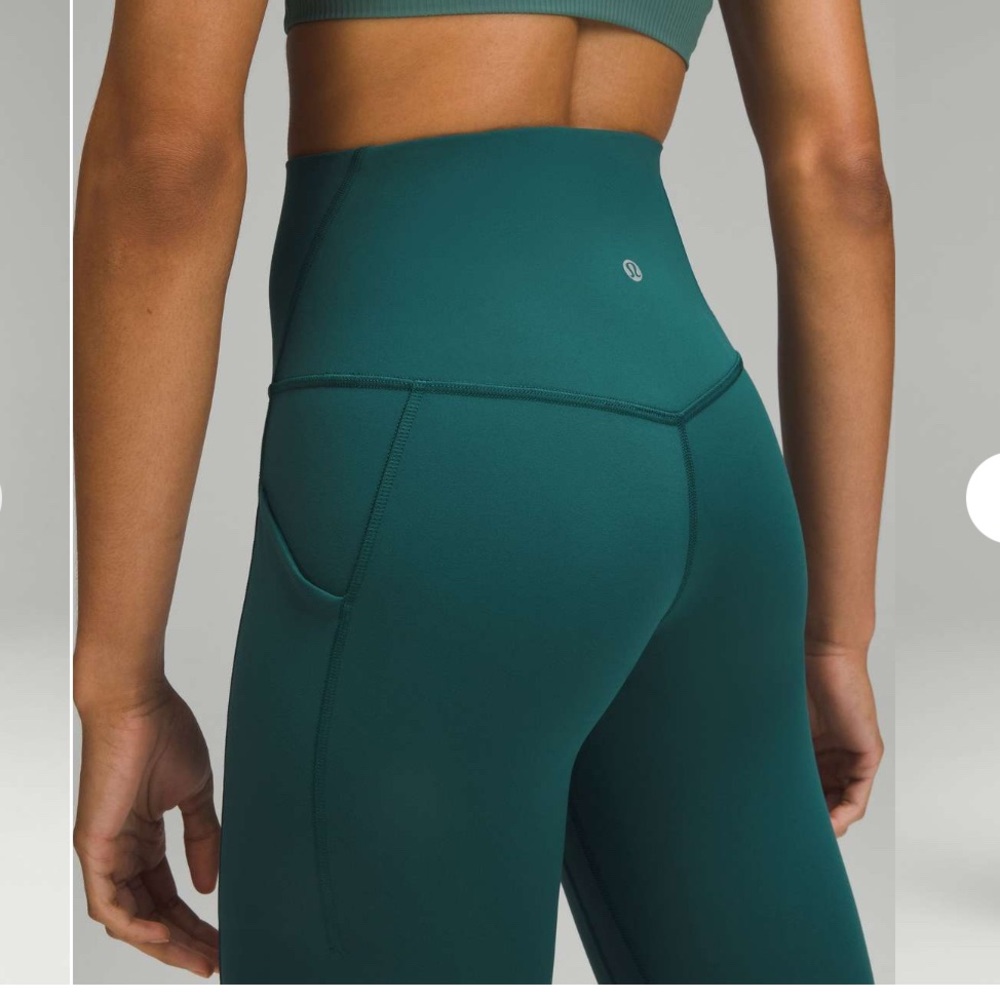 Lululemon Align High-Rise Pant with Pockets 25" dark teal sz 4